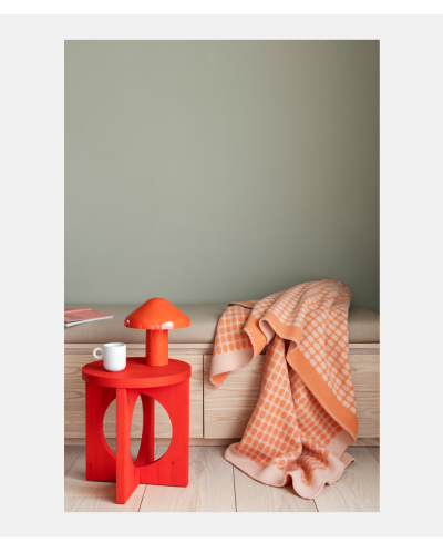 Røros Tweed Palette Throw - Coral - Skogstad and Wærnes